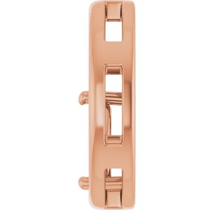 14K Rose Gold  8x5 mm Pear Pendant Mounting – image 6