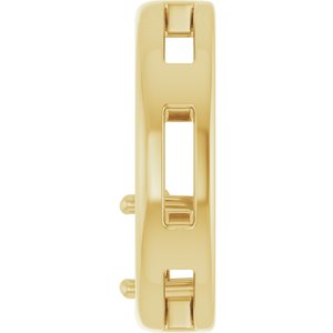 10K Yellow Gold  6x4 mm Oval Pendant Mounting – image 6