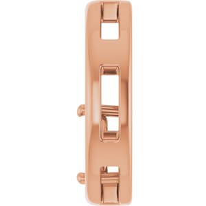14K Rose Gold  6x4 mm Pear Pendant Mounting – image 6
