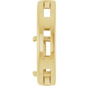 10K Yellow Gold  8x6 mm Pear Pendant Mounting – image 6
