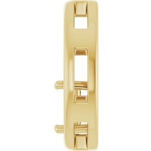 14K Yellow Gold  4.5 mm Square Pendant Mounting – image 6