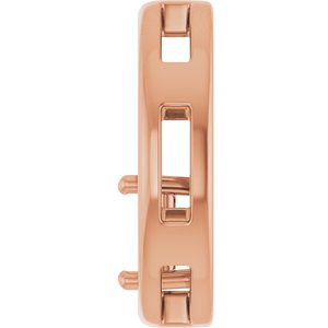 18K Rose Gold  4.5 mm Square Pendant Mounting – image 6