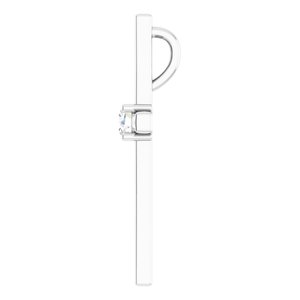 14K White Gold .15 CT Natural Diamond Pendant
