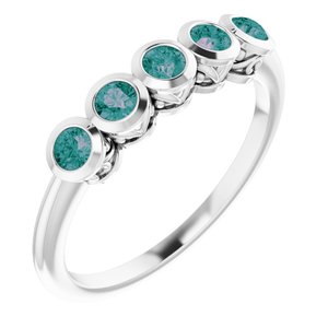 Sterling Silver Imitation Alexandrite Ring