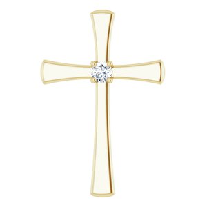 18K Yellow Gold  3 mm Round Pendant Mounting