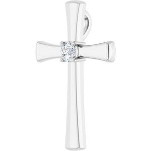 14K X1 White Gold  3.75 mm Round Pendant Mounting – image 3