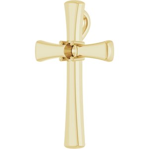 10K Yellow Gold  3.75 mm Round Pendant Mounting – image 4