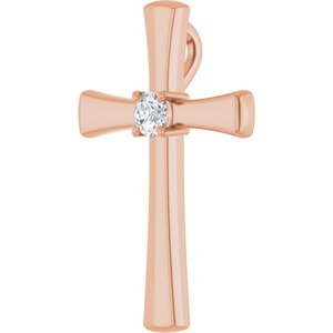 14K Rose Gold  3.75 mm Round Pendant Mounting – image 3