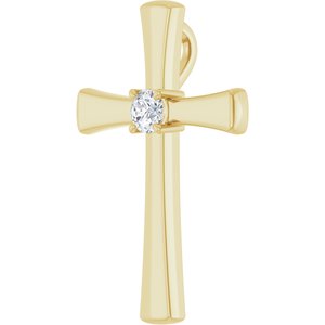 10K Yellow Gold  3.75 mm Round Pendant Mounting – image 3