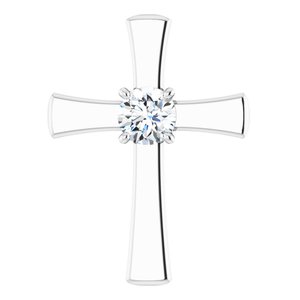 Continuum Sterling Silver  7 mm Round Pendant Mounting