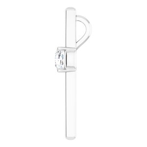 10K White Gold  5 mm Cushion Pendant Mounting – image 5