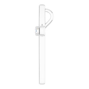 14K X1 White Gold  3 mm Round Pendant Mounting – image 5
