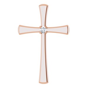 10K Rose Gold  2.25 mm Round Pendant Mounting