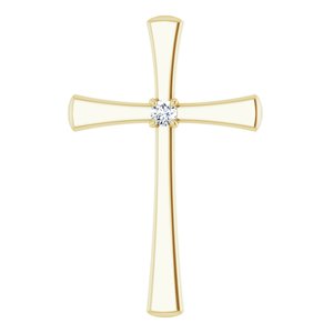 18K Yellow Gold  2.25 mm Round Pendant Mounting
