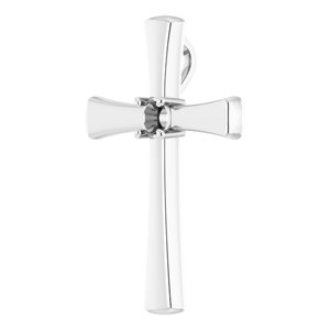 18K White Gold  3.8 mm Round Pendant Mounting – image 4