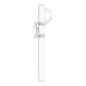Continuum Sterling Silver  5.5 mm Square Pendant Mounting – image 5