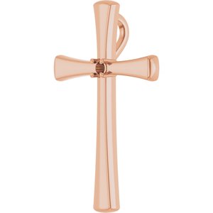 10K Rose Gold  2 mm Round Pendant Mounting – image 4