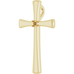 18K Yellow Gold  2 mm Round Pendant Mounting – image 4