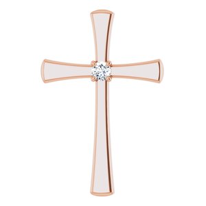 18K Rose Gold  2.75 mm Round Pendant Mounting