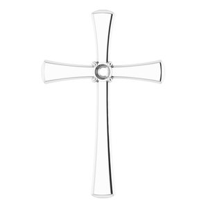 18K White Gold  2.75 mm Round Pendant Mounting – image 2