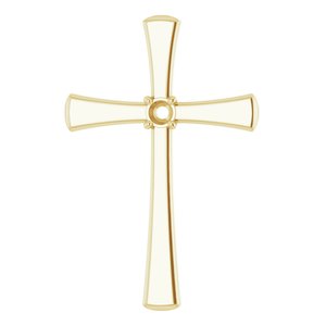 10K Yellow Gold  2.75 mm Round Pendant Mounting – image 2