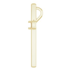 14K Yellow Gold  3.5 mm Round Pendant Mounting – image 6
