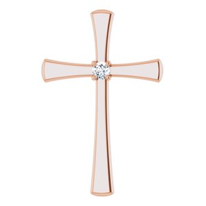 10K Rose Gold  2.5 mm Round Pendant Mounting