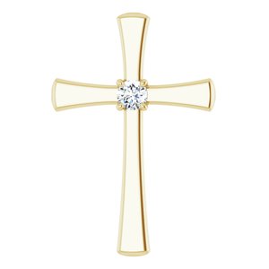 10K Yellow Gold  3.4 mm Round Pendant Mounting