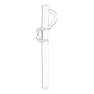 14K White Gold  5.2 mm Round Pendant Mounting – image 5