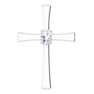 Sterling Silver  6x4 mm Oval Pendant Mounting