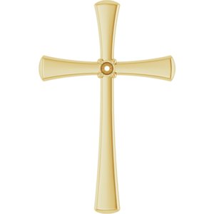 18K Yellow Gold  2 mm Round Pendant Mounting – image 2