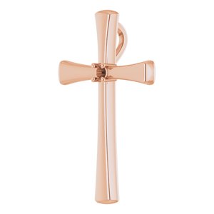 18K Rose Gold  2.25 mm Round Pendant Mounting – image 4