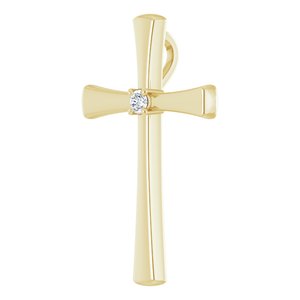 10K Yellow Gold  2.25 mm Round Pendant Mounting – image 3