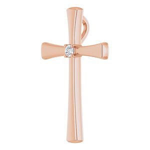 18K Rose Gold  2.25 mm Round Pendant Mounting – image 3