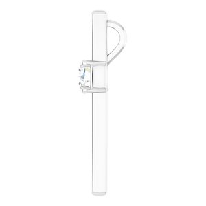 10K White Gold  5.5 mm Round Pendant Mounting – image 5