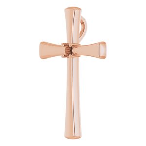 10K Rose Gold  2.75 mm Round Pendant Mounting – image 4