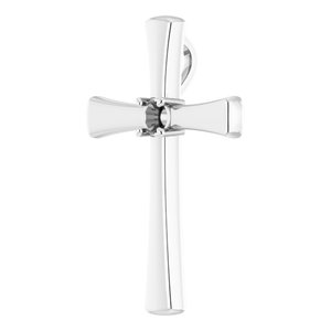 18K White Gold  3.5 mm Round Pendant Mounting – image 4