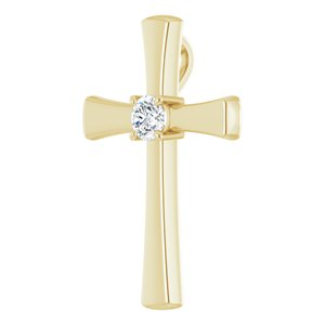 10K Yellow Gold  4.4 mm Round Pendant Mounting – image 3