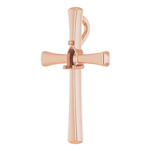 18K Rose Gold  5x3 mm Pear Pendant Mounting – image 4