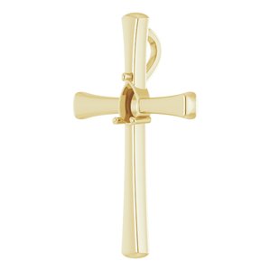 14K Yellow Gold  5x3 mm Pear Pendant Mounting – image 4