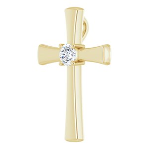 10K Yellow Gold  4.8 mm Round Pendant Mounting – image 3
