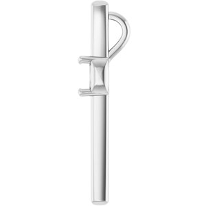 14K X1 White Gold  6.5 mm Round Pendant Mounting – image 6