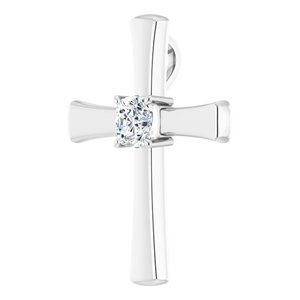 Sterling Silver  5 mm Cushion Pendant Mounting – image 3