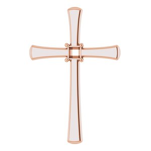 10K Rose Gold  2.5 mm Square Pendant Mounting – image 2
