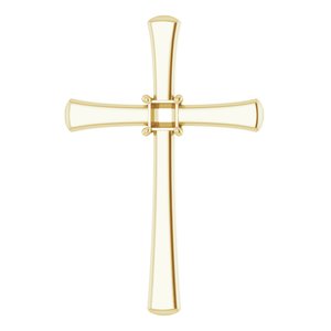 10K Yellow Gold  2.5 mm Square Pendant Mounting – image 2