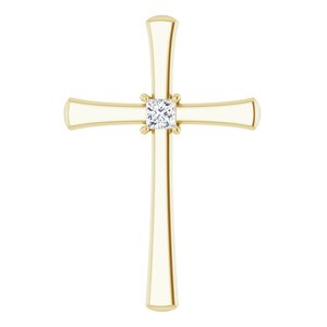 14K Yellow Gold  2.5 mm Square Pendant Mounting