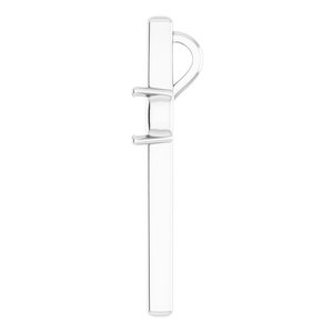 18K White Gold  4.5 mm Square Pendant Mounting – image 6