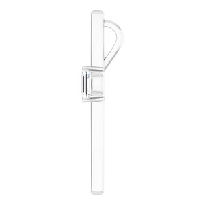 Continuum Sterling Silver  5x3 mm Emerald Pendant Mounting – image 5