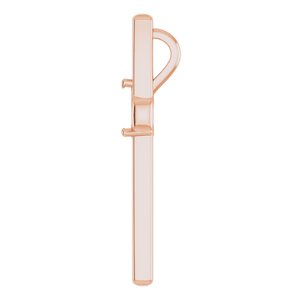 10K Rose Gold  5.5x3.5 mm Pear Pendant Mounting – image 6