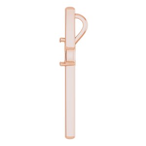 10K Rose Gold  6x4 mm Pear Pendant Mounting – image 6